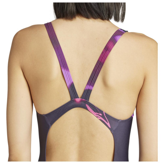 Adidas Γυναικείο ολόσωμο μαγιό Tie-Dyed Graphic V-Back Swimsuit